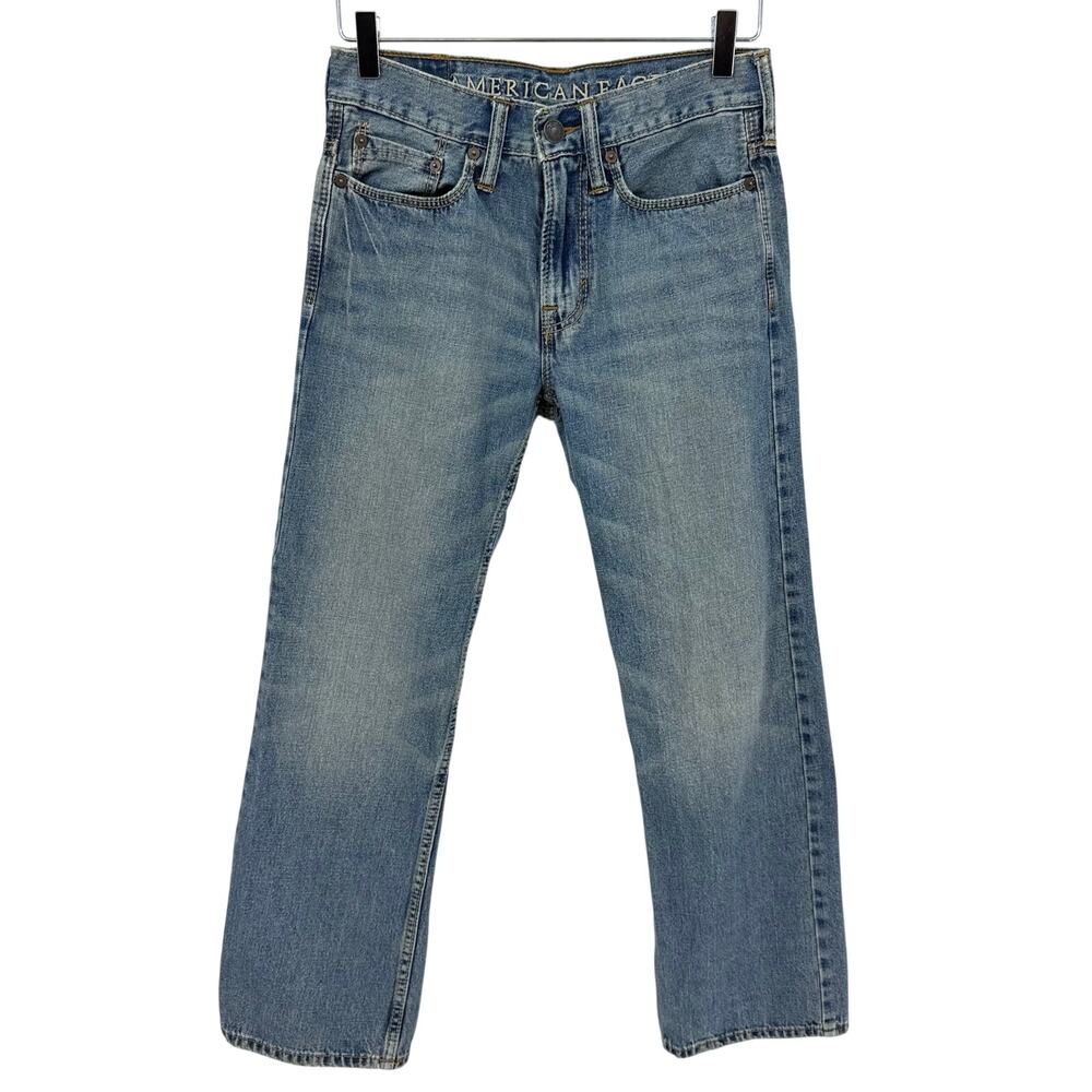 American Eagle Relaxed Fit Jeans Women's 26 / 28 Med Wash 100% Cotton